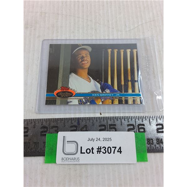 Topps "Stadium Club" Ken Griffey Jr. 1989 Rookie Baseball Card - Authenticity Not Guaranteed