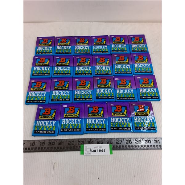 (23) Bowman 1991 NHL Collector Card Packs - Sealed