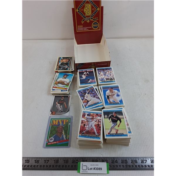 (400+) Mostly Donruss MLB 1992 Collector Cards - Authenticity Not Guaranteed