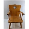 Image 2 : Childs Wooden Chair - 13 1/4'' x 12'' x 20''