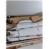 Image 2 : Assorted Vintage Fishing Rods, Fishing Rod Bag - As Is  -  PICK UP
