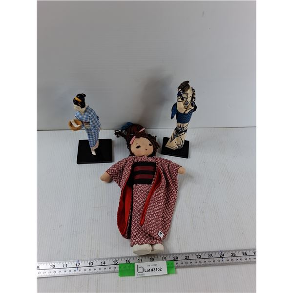 Japanese Paper Doll, Japanese Geisha Doll, Doll