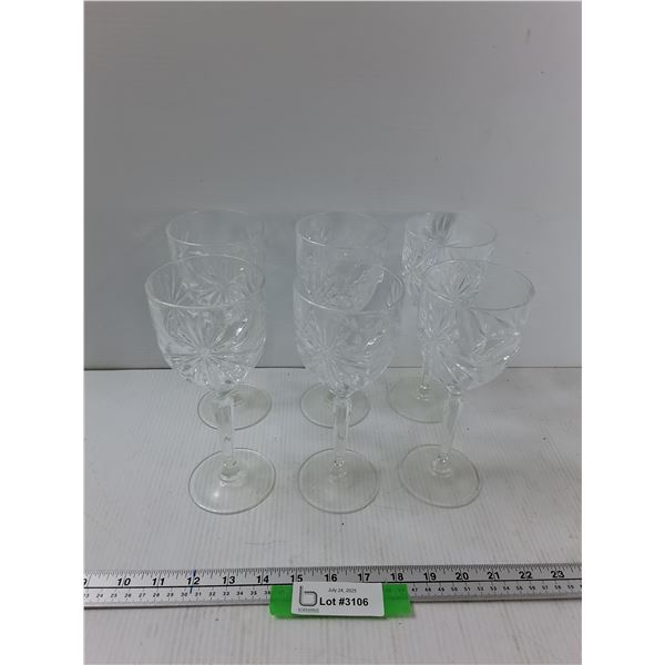 (6) Wine Glasses