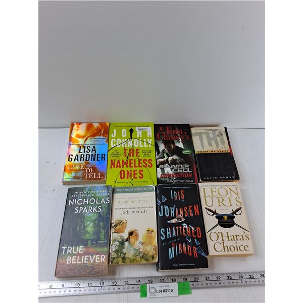 (8) Books - True Beliver, Live To Tell, Thief Of Light, Misc