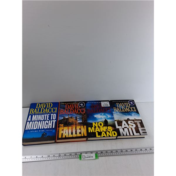 (4) Books - A Minute To Midnight, The Fallen, No Man's Land, The Last Mile