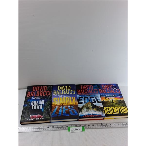 (4) Books - Dream town, Simply Lies, The Edge, Redemption