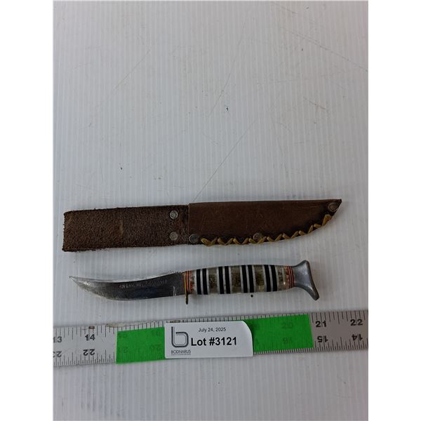 Buffalo Skinner Knife & Sheath 7.5" Long