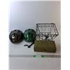 Image 1 : (2) Adult Bike Helmets, Hanging Plant Basket, Storage Box