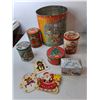 Image 3 : Christmas Storage Tins & Decorations Up to 11" Tall