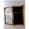 Image 3 : Wood Wall Cabinet with Glass Door & (2) Shelves 24.25" x 12" x 4"  -  PICK UP