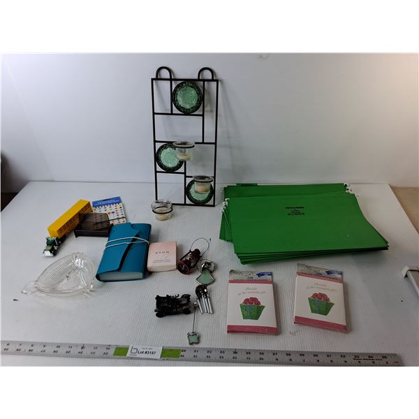 Tealight Holder, File Folders, Windchime, Misc.