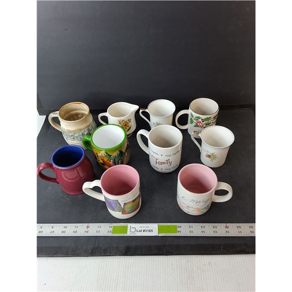 (10) Coffee Mugs/Creamer