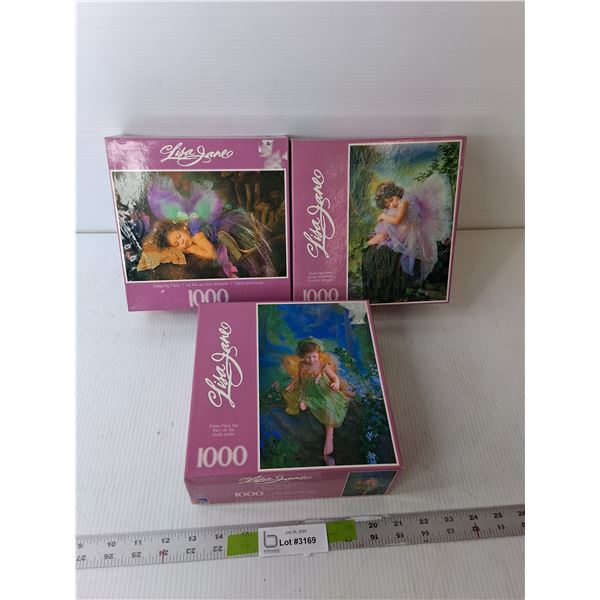 (3) Lisa Jane 1000 Piece Puzzles, Appear Sealed