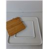 Image 2 : (2) Ceramic Trays Up to 16" Long