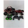 Image 2 : (3) RC Cars with 2 Remotes - Untested