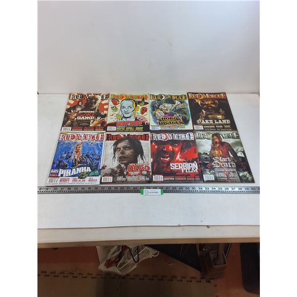 (8) Rue Morgue Horror Gaming/Film Magazines