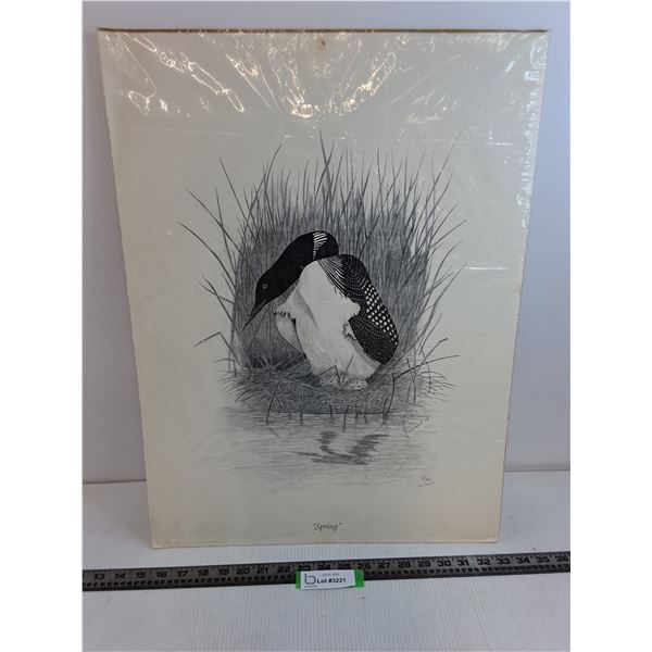 Unframed Art Print Entitled "Spring" by Tim Tkach 36/230 - 18" x 24" -  PICK UP