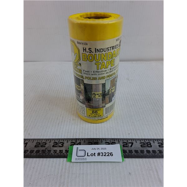 H.S. Industries 100' Boundary Tape "No Trespassing - No Hunting" - Sealed