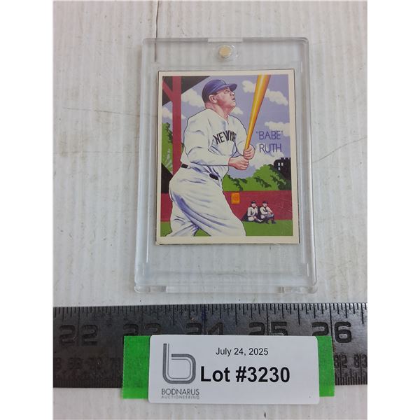 Krause Publications "Diamond Stars" Babe Ruth Mini Collector Card - Cannot Guarantee Authenticity