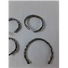 Image 3 : (4) Hand Forged  Bracelets - As Is