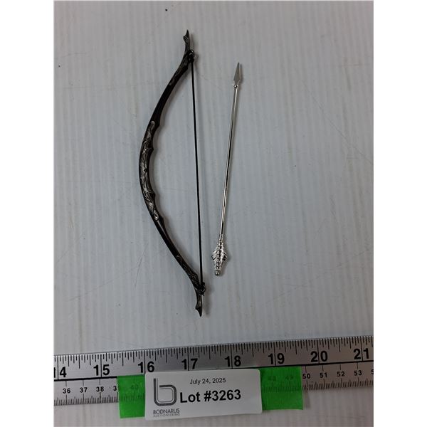Miniature Bow And Arrow - 7'' Long