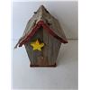 Image 3 : Wooden Birdhouse 11" Tall x 9" Long x 7.5" Wide