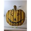 Image 1 : Metal Pumpkin Sign with Stand 25.5" Tall