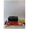 Image 1 : Holt Plastic Tool Box & Tools- 15" x 6" x 7.5"