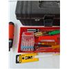 Image 3 : Holt Plastic Tool Box & Tools- 15" x 6" x 7.5"