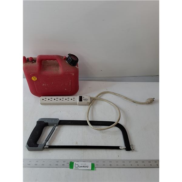 Hand Powered Saw, Powers Block & Small Jerry Can