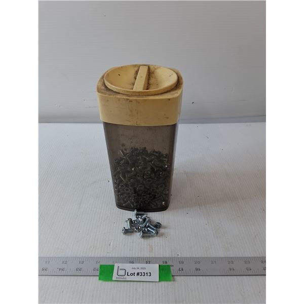 Container Of Nuts & Bolts