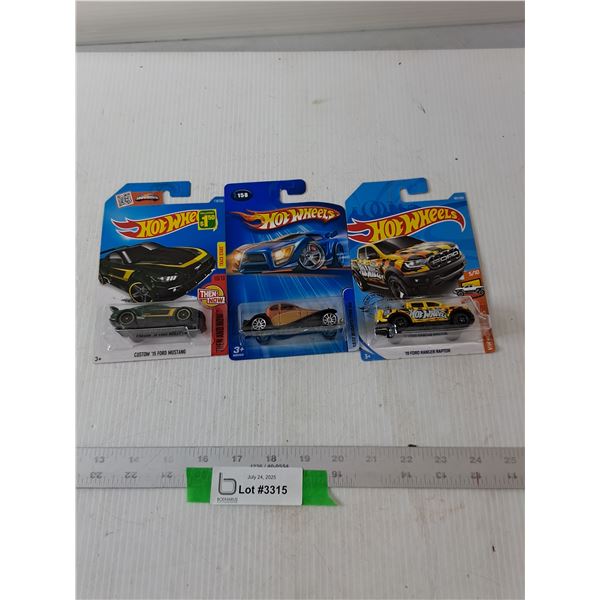 (3) Hot Wheels Cars- NIB