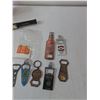 Image 3 : (7) Bottle Openers, Sticky Notes, (2) Coins, Flashlight & Empty ShotGun Shell Box