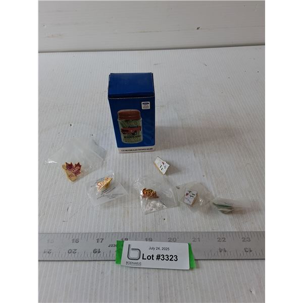 Ford Tooth Pick Holder & (6) Pins