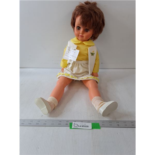 1970 Regal Vinyl Wendy Walker Doll- 25.5"- Redressed
