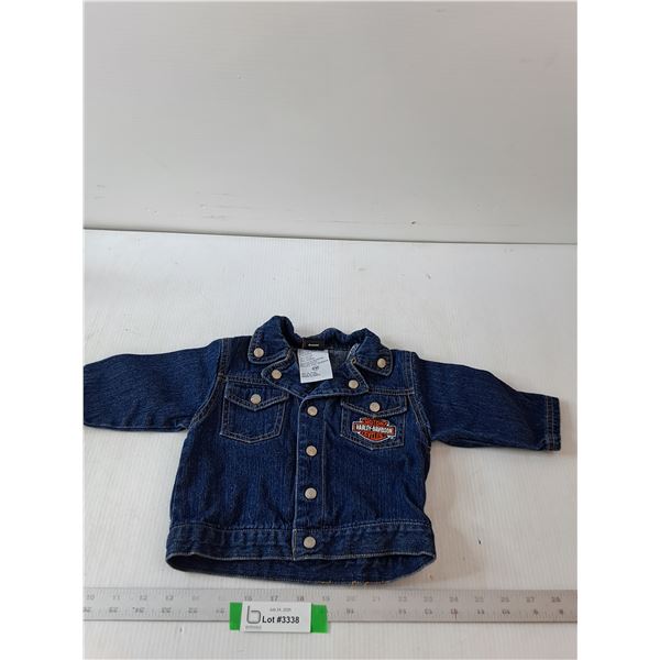 Harley Davidson Jean Jacket For Babys- 0-6M