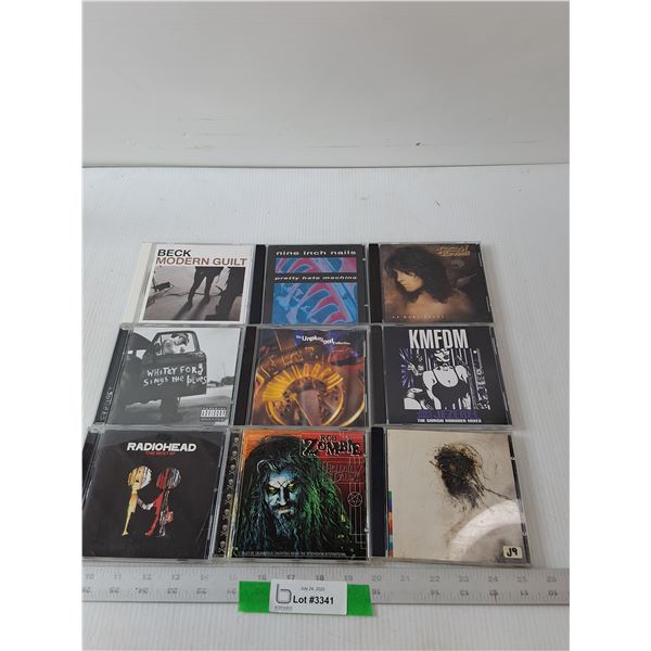 (9) Variety Of CDs- Radiohead, Rob Zombie, Nine Inch Nails