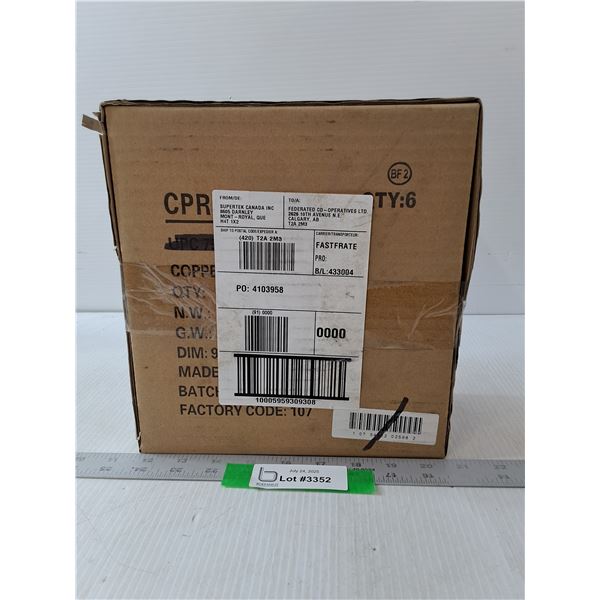 (6) Copper Fit Compression Elbow Sleeve- NIB