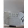 Image 2 : Rubbermaid Laundry Basket & Blue Storage Container- One Handle Broken - PICK UP