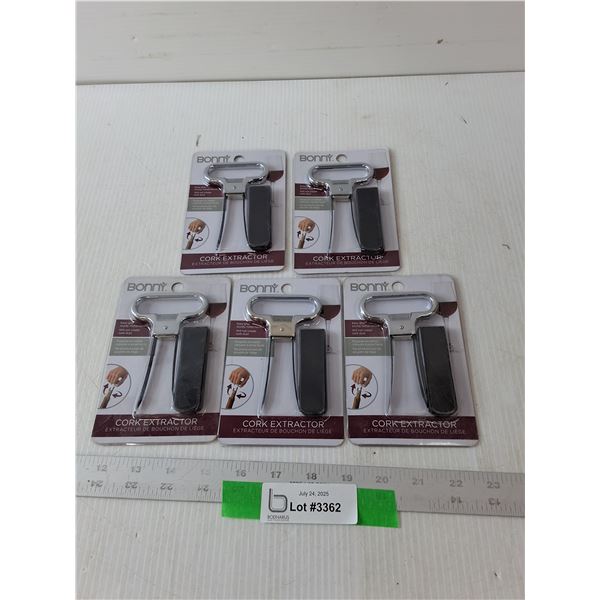 (5) Cork Extractor- NIB