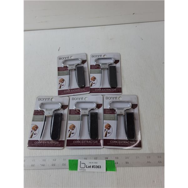 (5) Cork Extractor- NIB