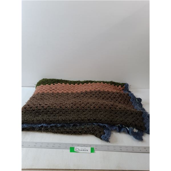 Multiply Colored Crochet Blanket- 44.5" x  68"