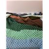 Image 3 : Multiply Colored Crochet Blanket- 44.5" x  68"