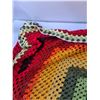 Image 2 : Multiply Colored Crochet Blanket- 45" x 45"