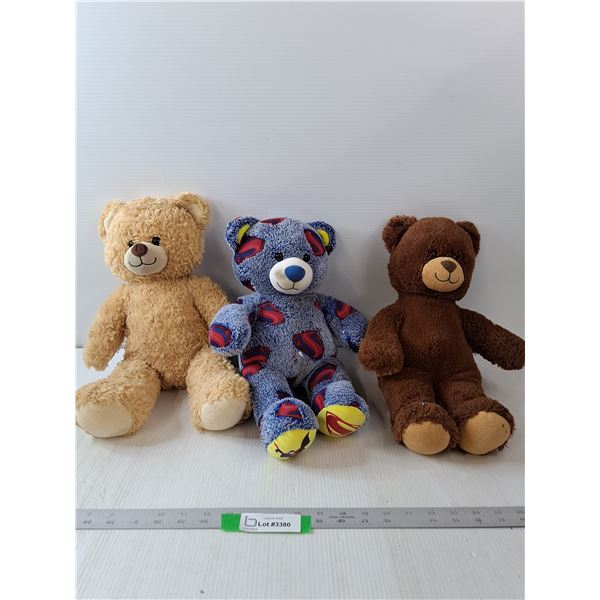 (3) Build A Bear- Brown & Blue