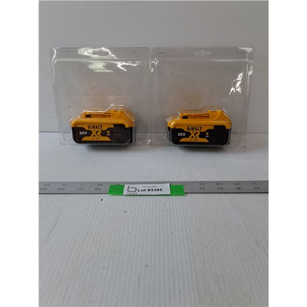 (2) DeWALT Battery- Comes As Is