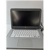 Image 2 : White Hp Chrome Laptop- Has Charger- Turns On - As Is
