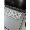Image 3 : White Hp Chrome Laptop- Has Charger- Turns On - As Is