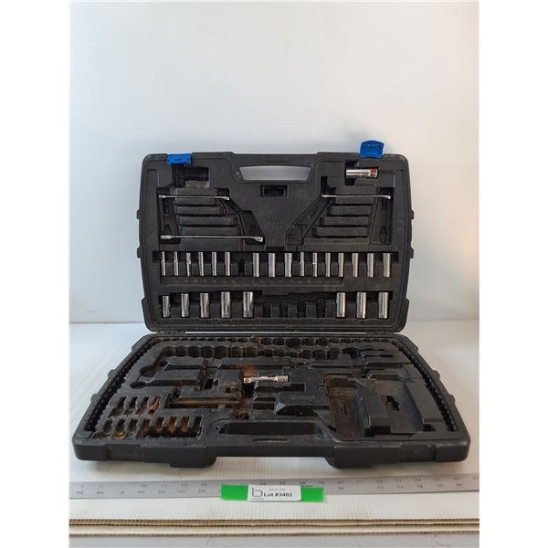 Mastercraft Tool & Socket Set- 23" x 15"- Missing Lots Of Pieces