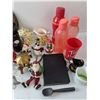 Image 4 : Water Bottle, Cups, Container, Christmas Decorations, Note Book, Eye Shadow, Metal Tray & Sunflower 